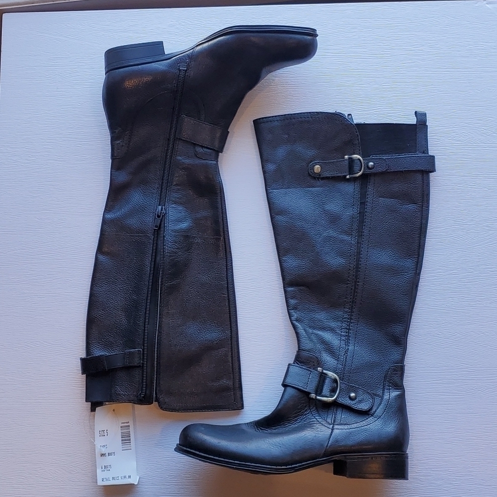 Naturalizer Black Riding Boot sz 5 NWT
